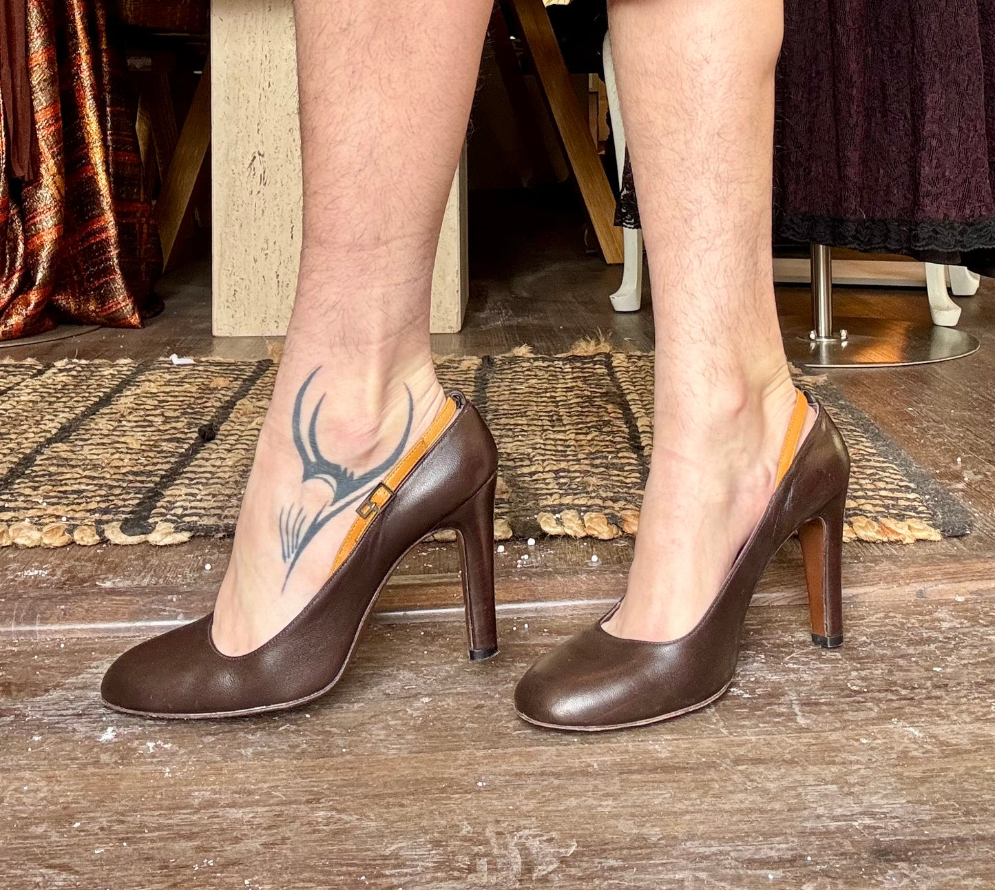 Vintage Emilio Pucci Brown Heels