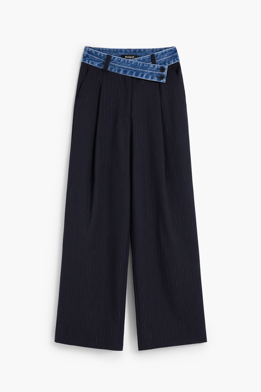 The Pinstripe Denim Trouser by Desigual