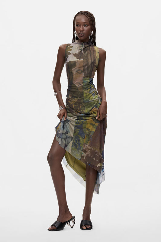 Asymmetric Sleeveless Dress by Desigual