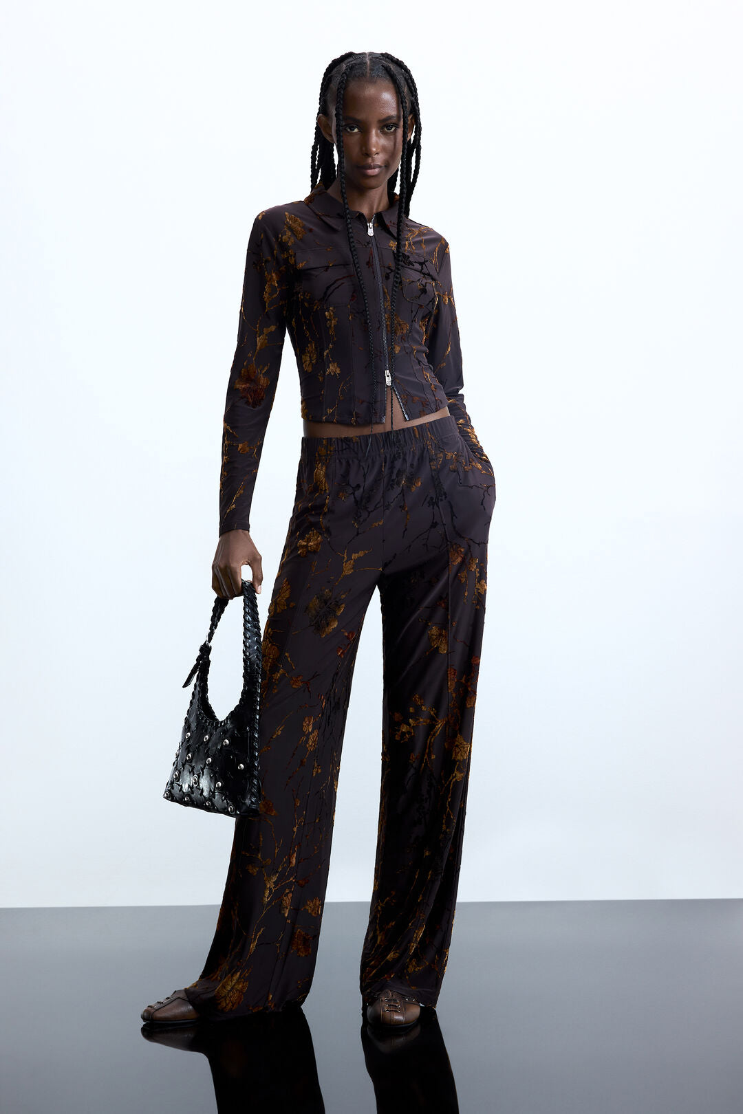 Long Flocked Trousers by Desigual