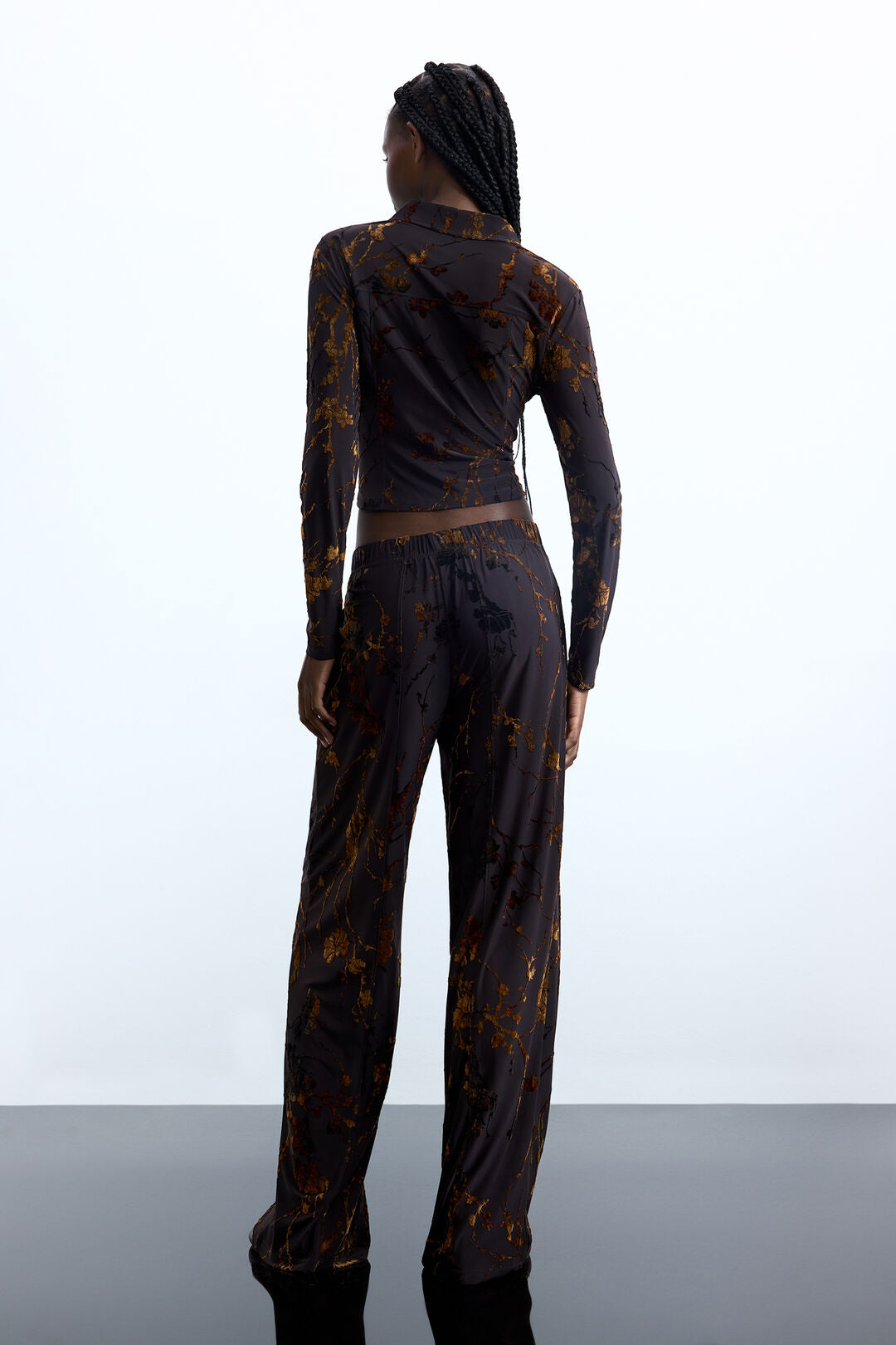 Long Flocked Trousers by Desigual