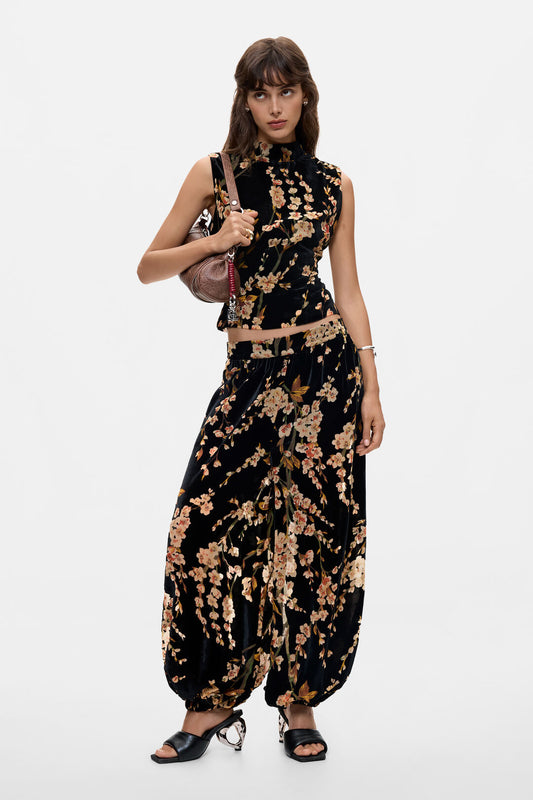 Velvet Orchid Balloon Pant