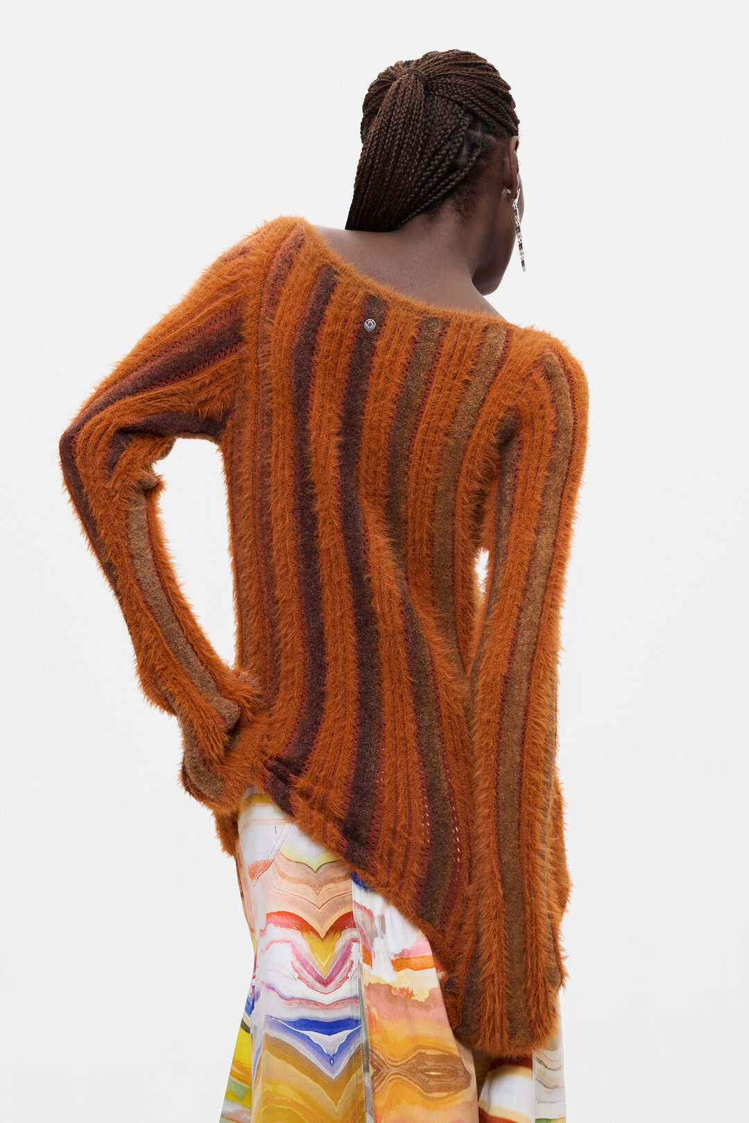 Ribbed Furry Sweater by Desigual