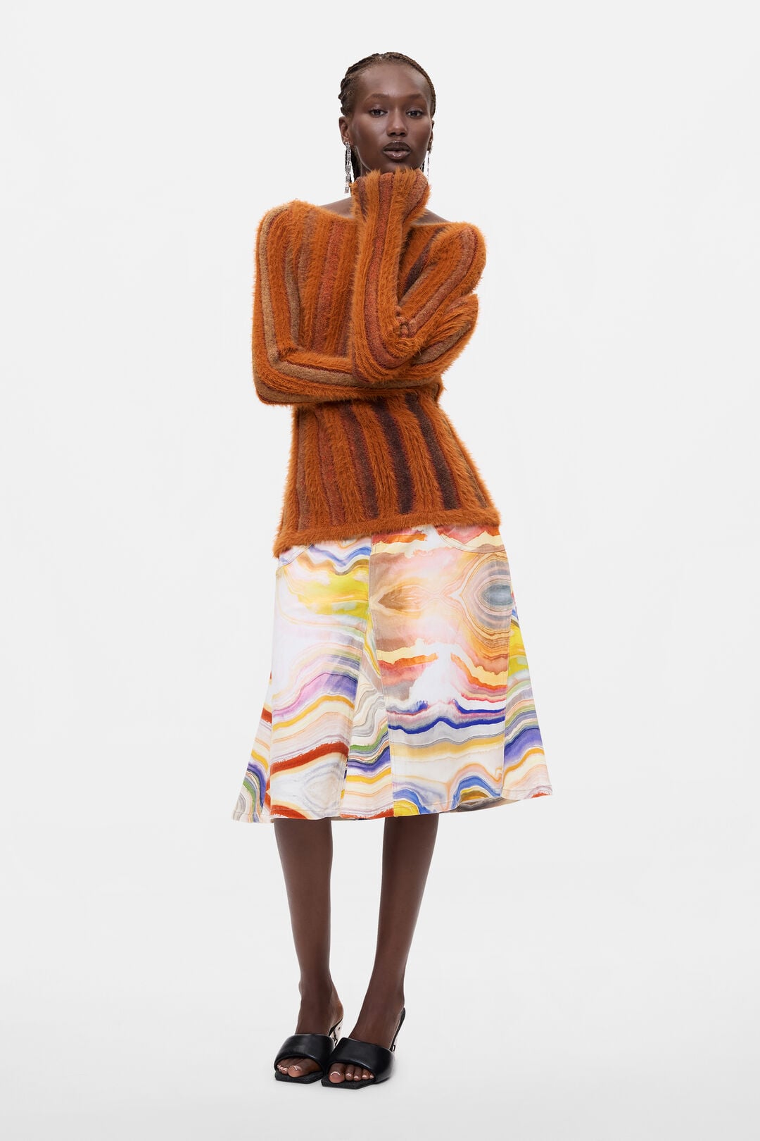 Ribbed Furry Sweater by Desigual