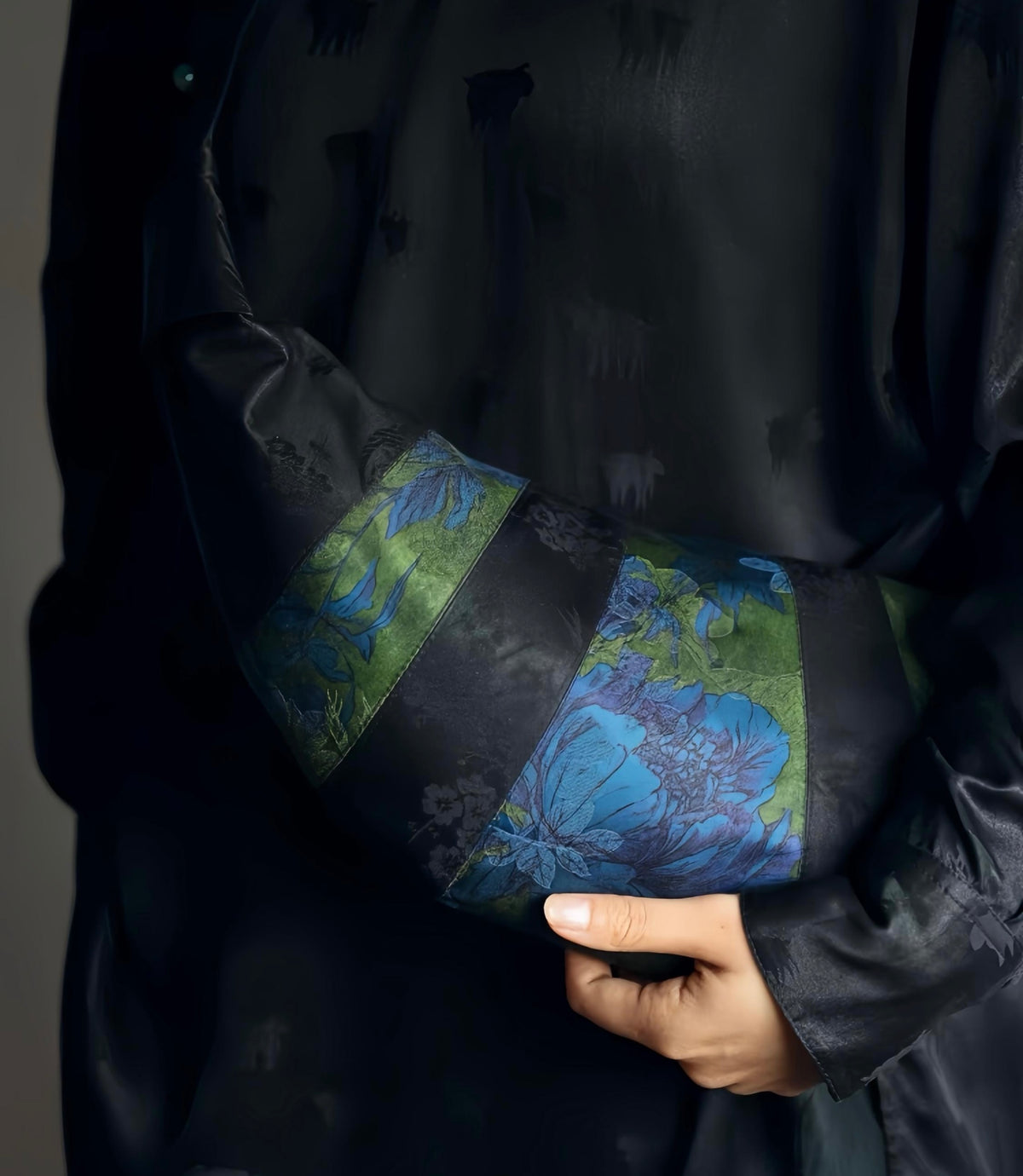 Handmade Silk Crescent Bag