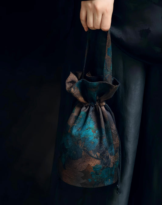 Handmade Silk Bucket Bag