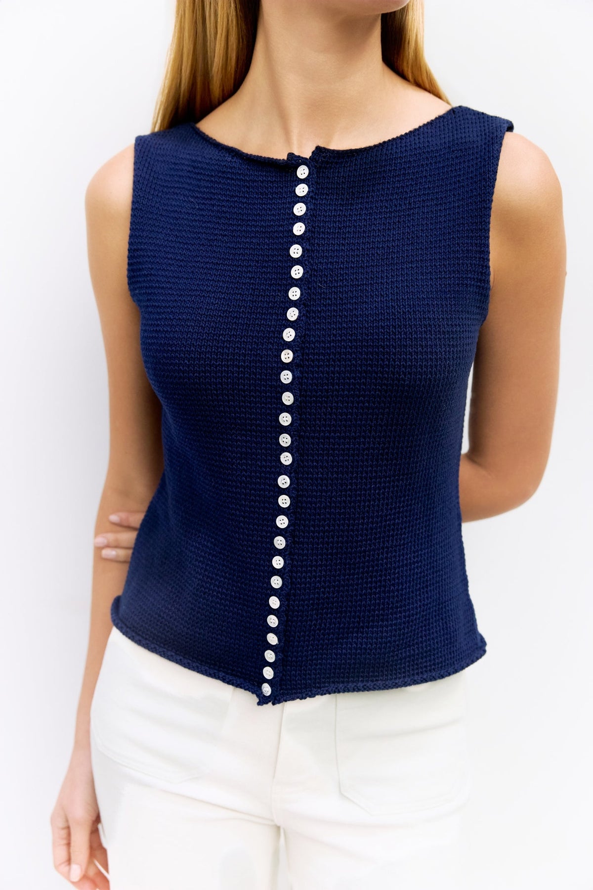 The Shelby Top in Navy