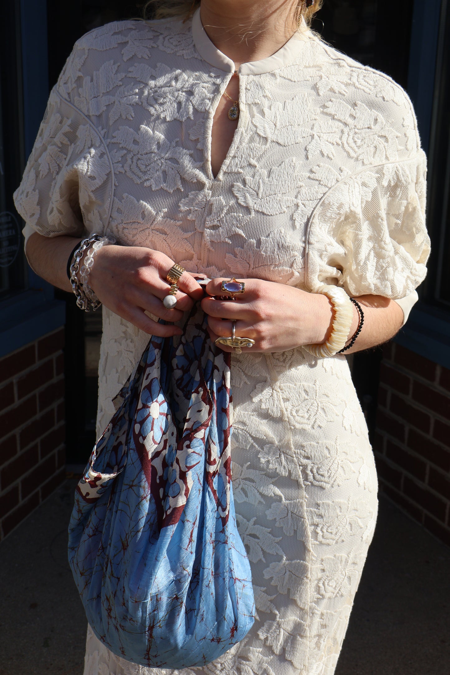 Modern White Lace Dress by Clane