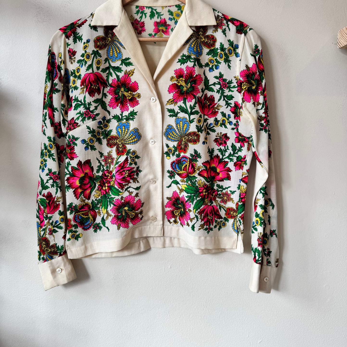 1960's Floral Blouse