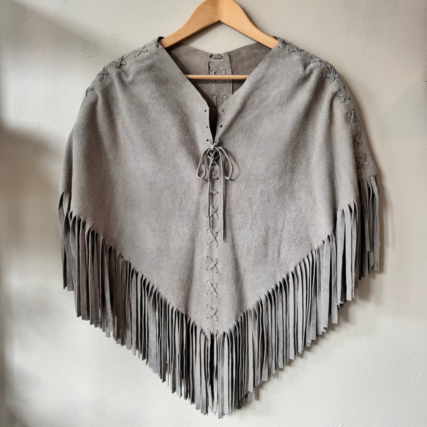 1960's Suede Poncho