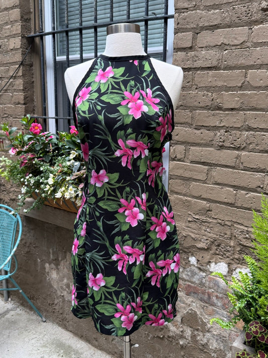 1990s Alyn Paige Tropical Dress
