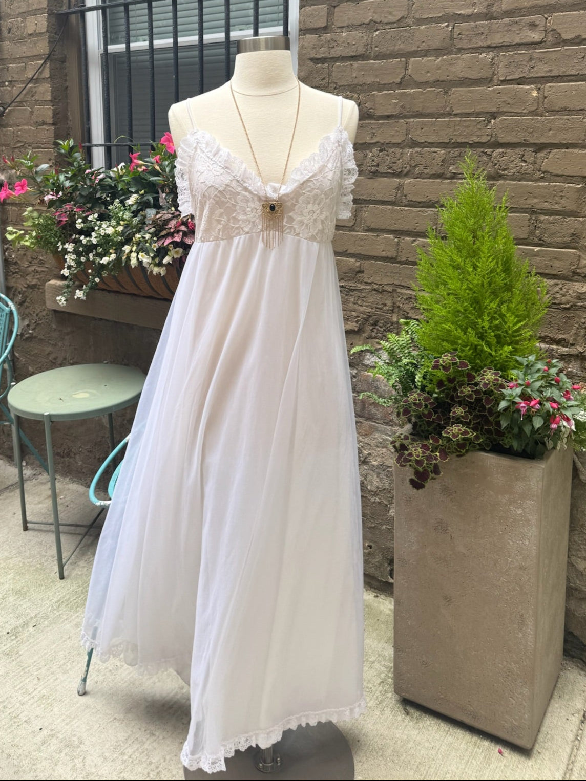 1960s Tosca Lingerie Lace Dress