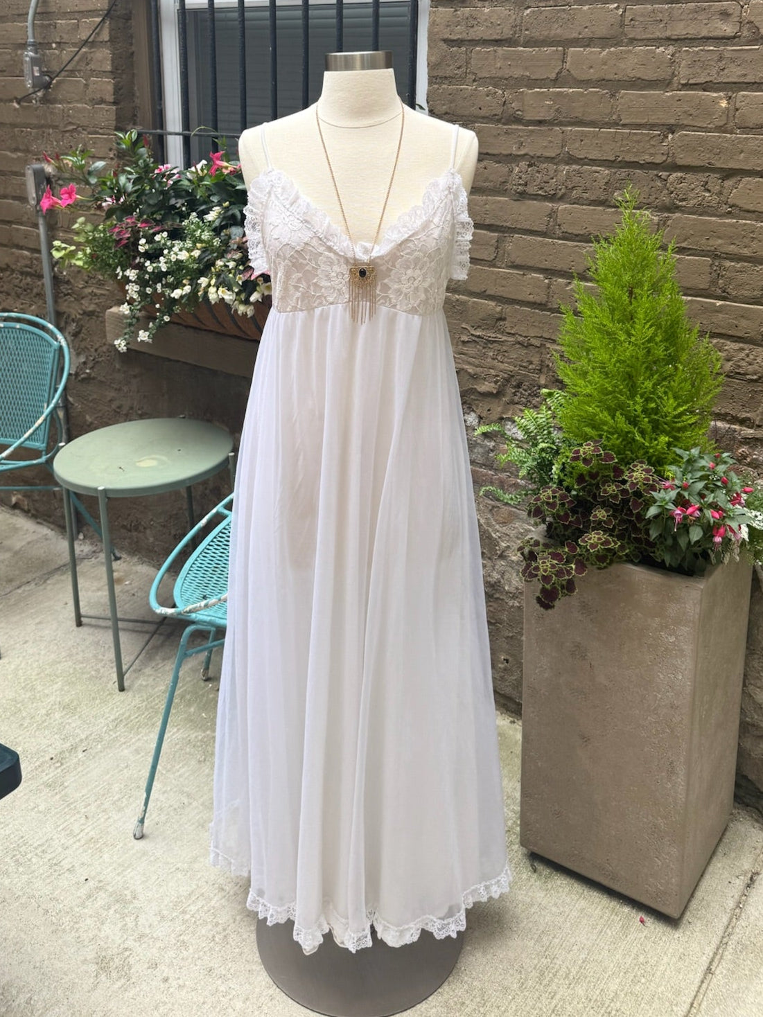 1960s Tosca Lingerie Lace Dress