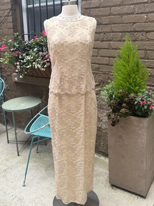 Sténary Petite Floral Beaded Dress