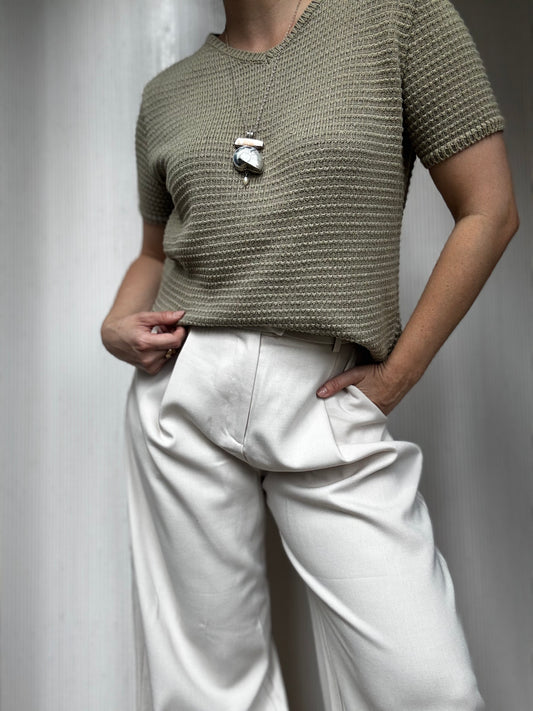 Vintage Jones New York Texture Waffle Top