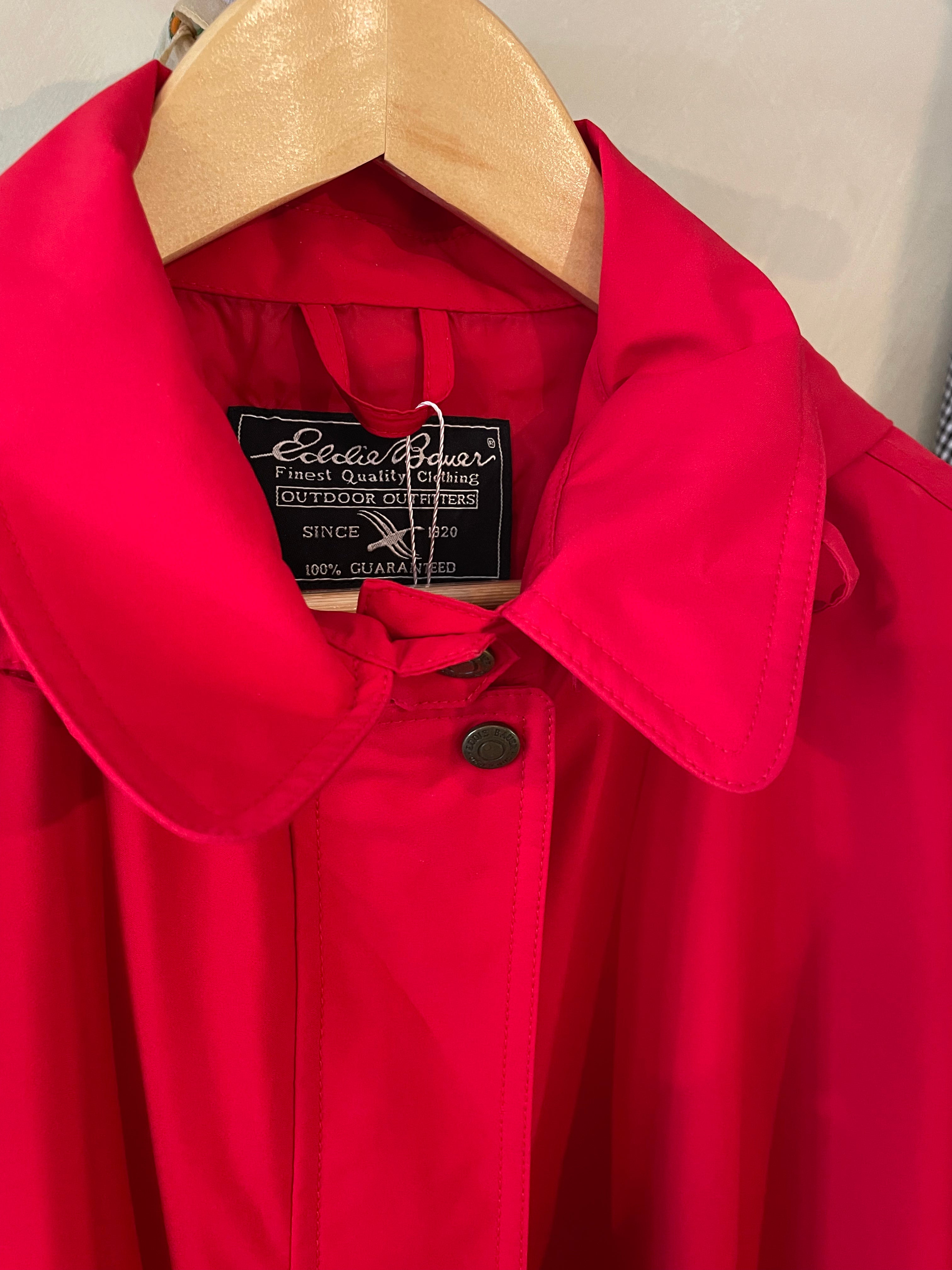 Vintage Eddie Bauer Red Raincoat – petals and jackets