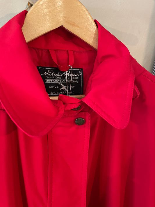 Vintage Eddie Bauer Red Raincoat
