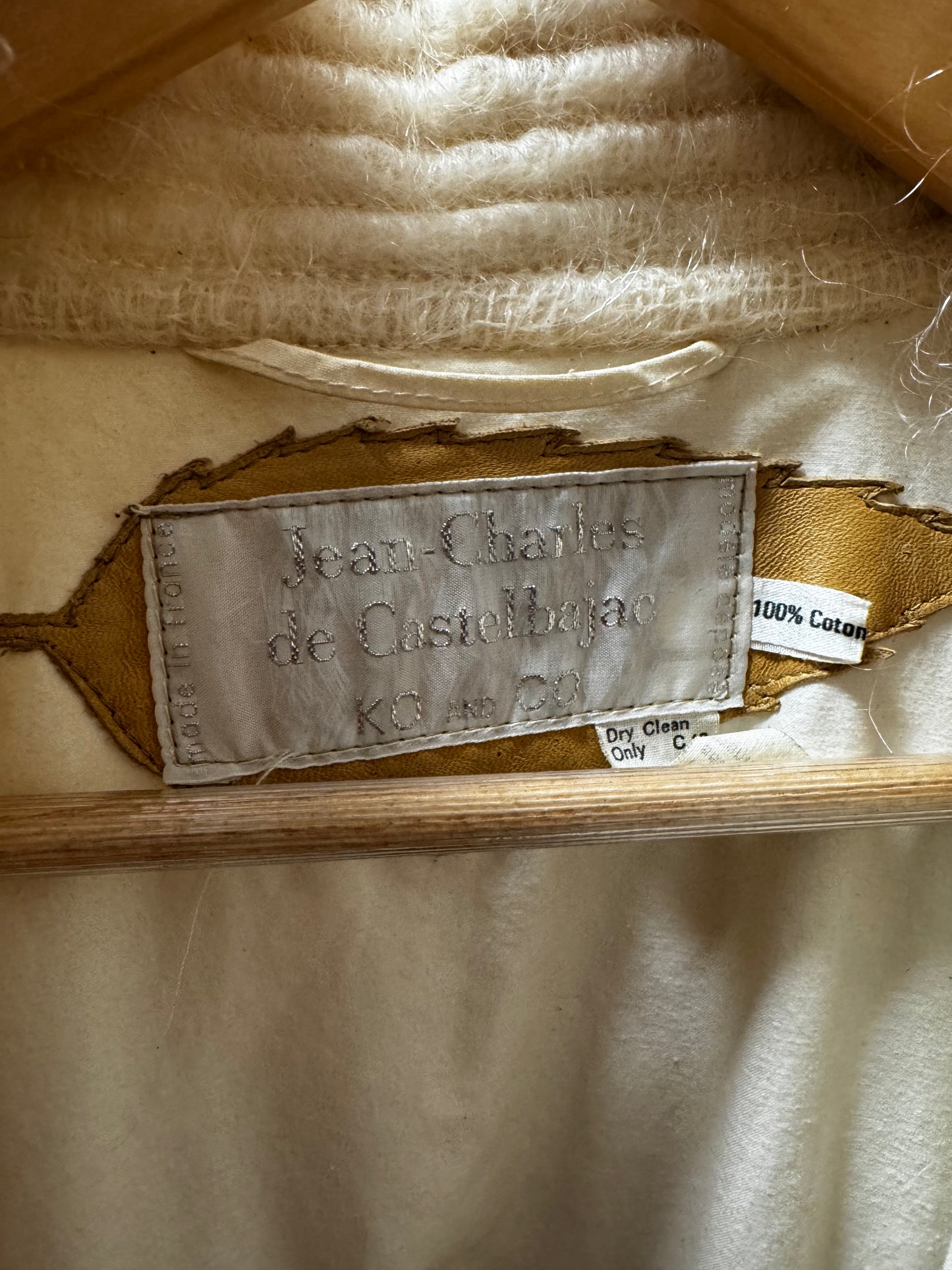 1970s French Mohair Wrap Coat by Jean-Charles de Castelbajac