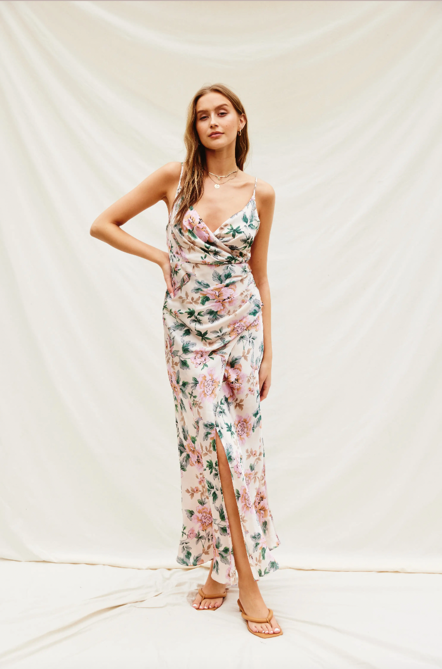 The Morning Meadow Side Slit Dress