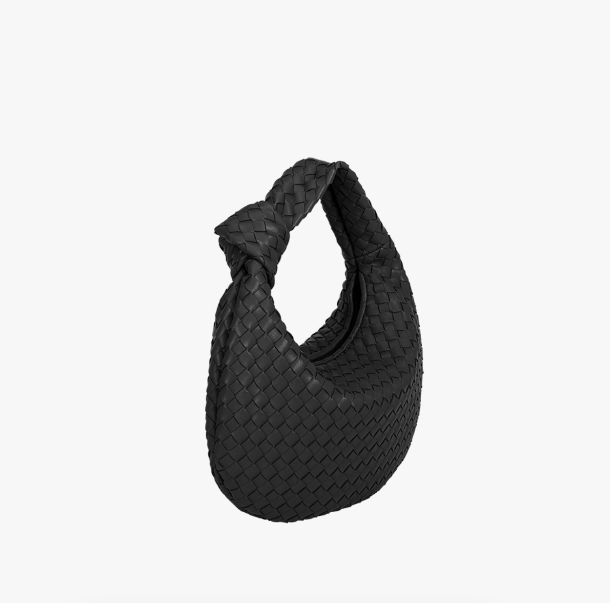 The Drew Small Recycled Vegan Top Handle Bag in Black