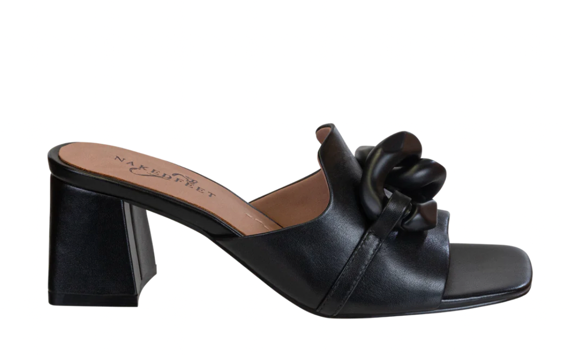 The Coterie heel in black