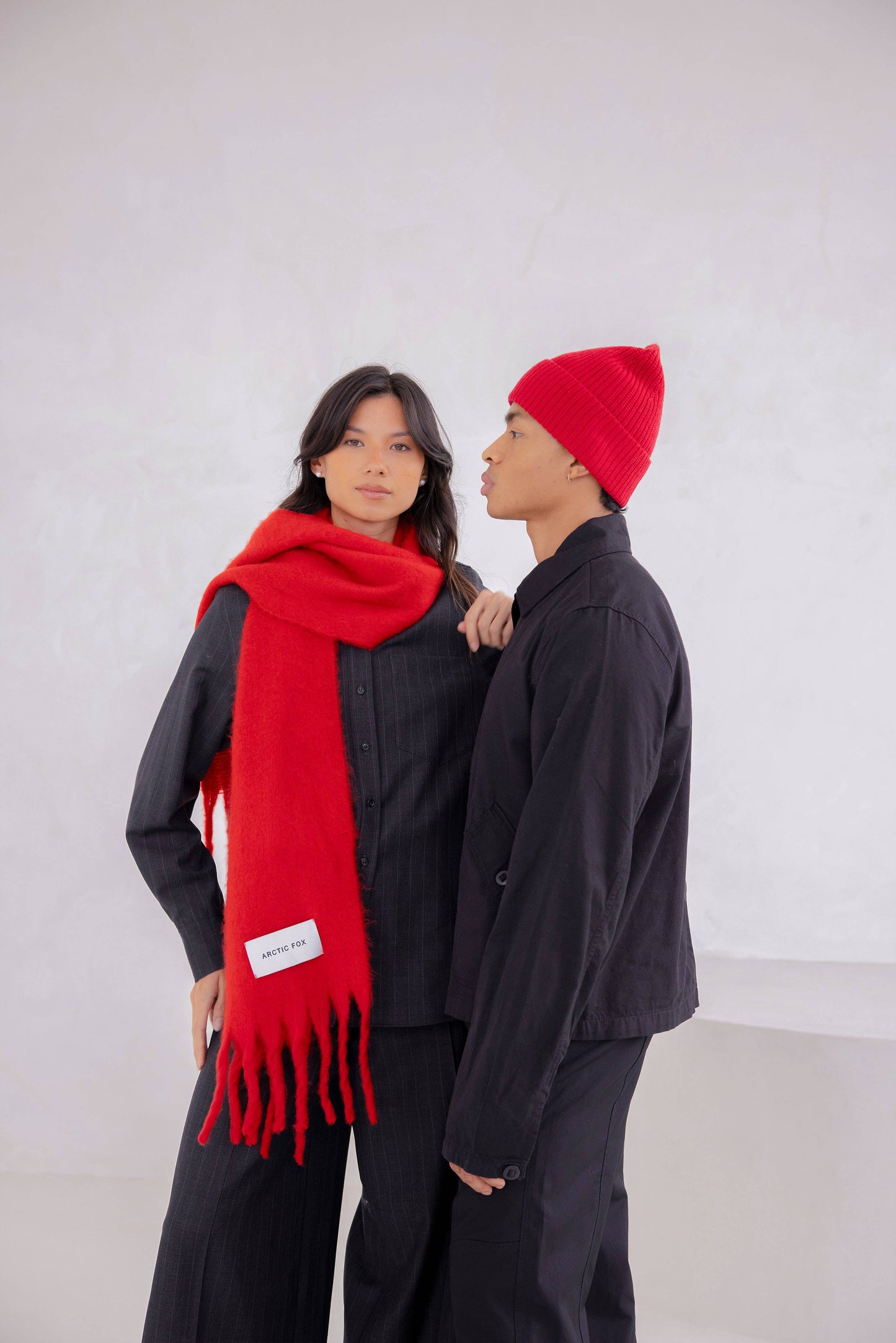 The Stockholm Scarf - 100% Recycled - Crimson Red