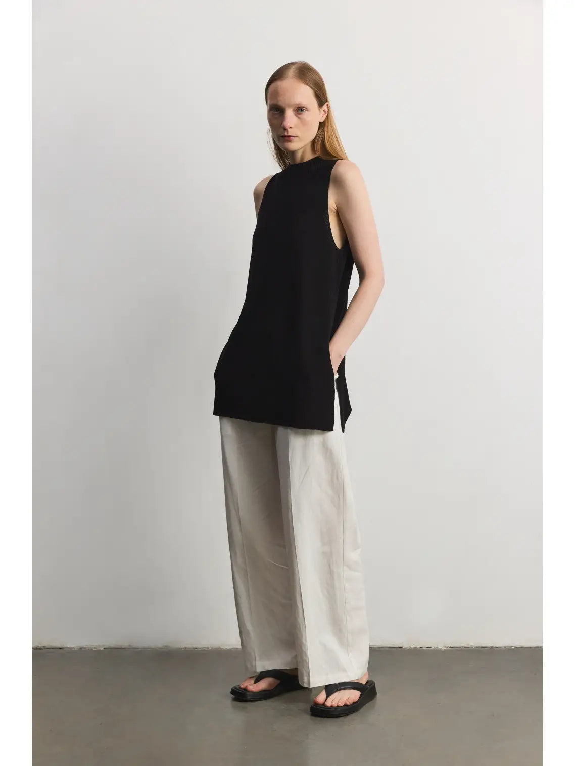 The Nora Vest in Black