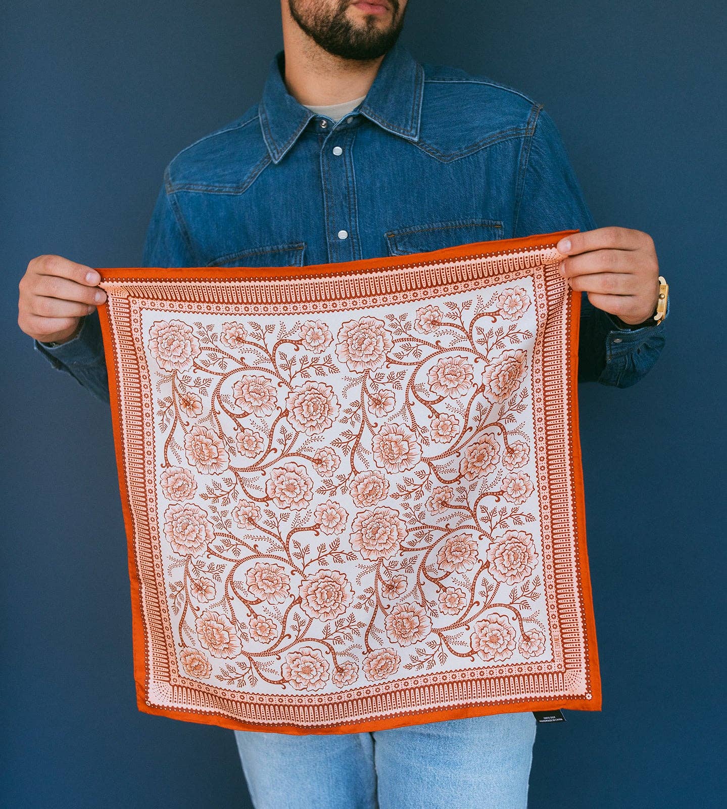 Silk Twill Scarf Ramble in Sandstone