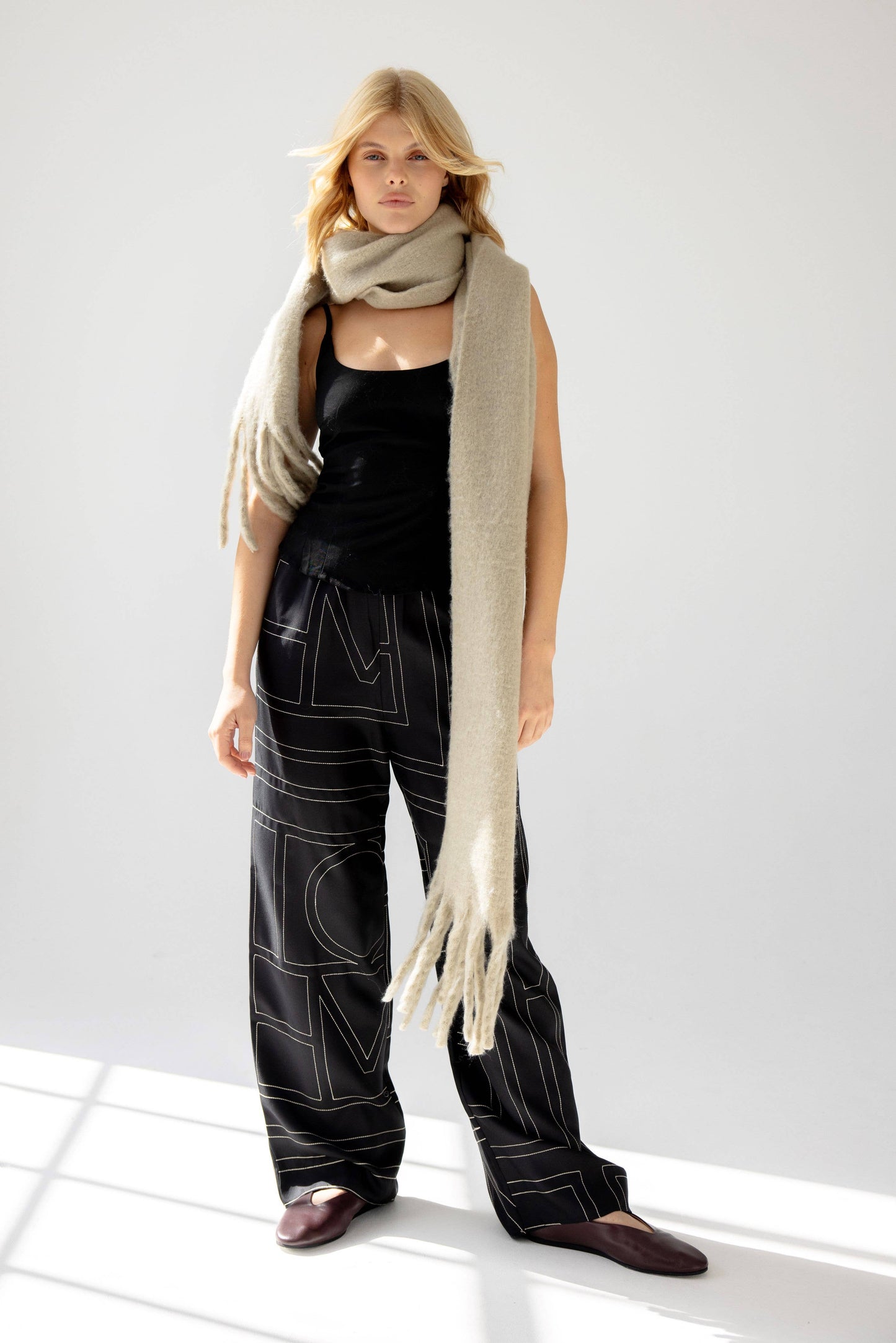 The Chloe Scarf in Arctic Grey