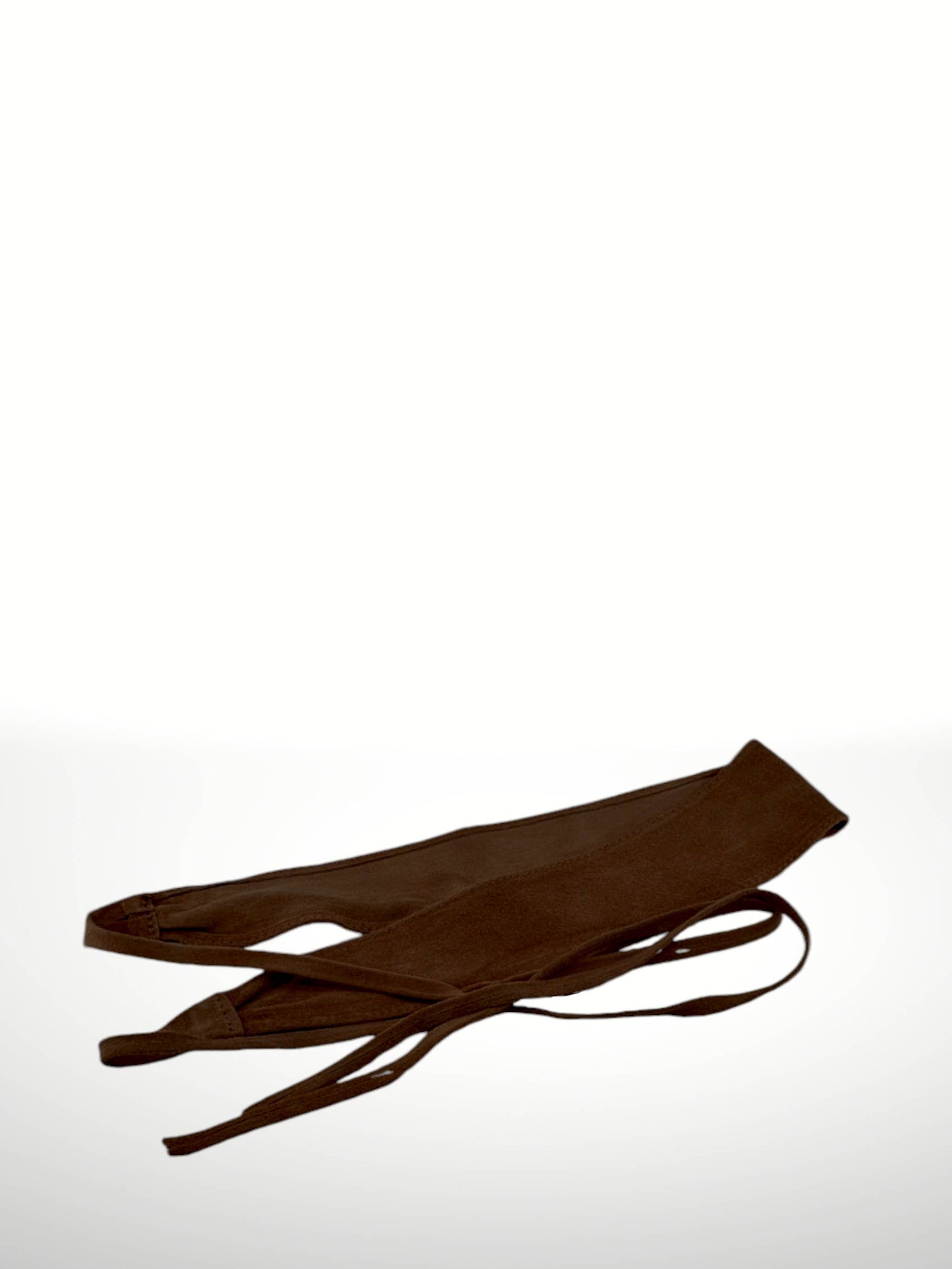 Judith Suede Sash Belt in Dark Brown