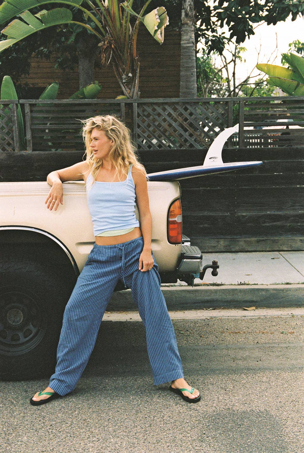 Organic Square Cami in French Blue