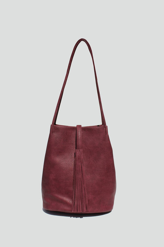 The Melody Tote in Merlot