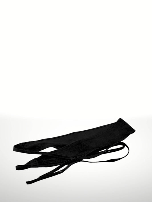 Judith Suede Sash Belt in Black