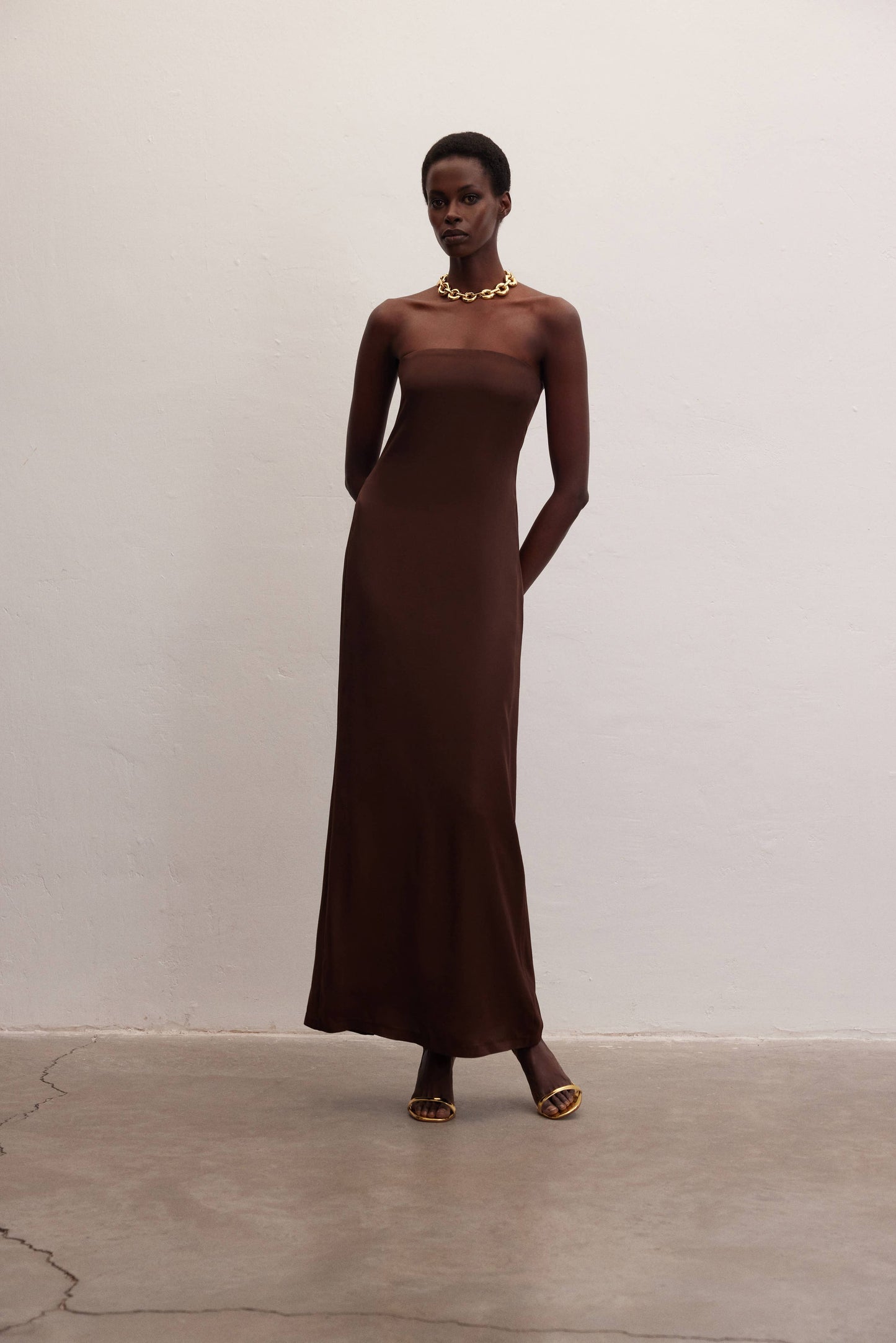 Istanbul Dress in Espresso