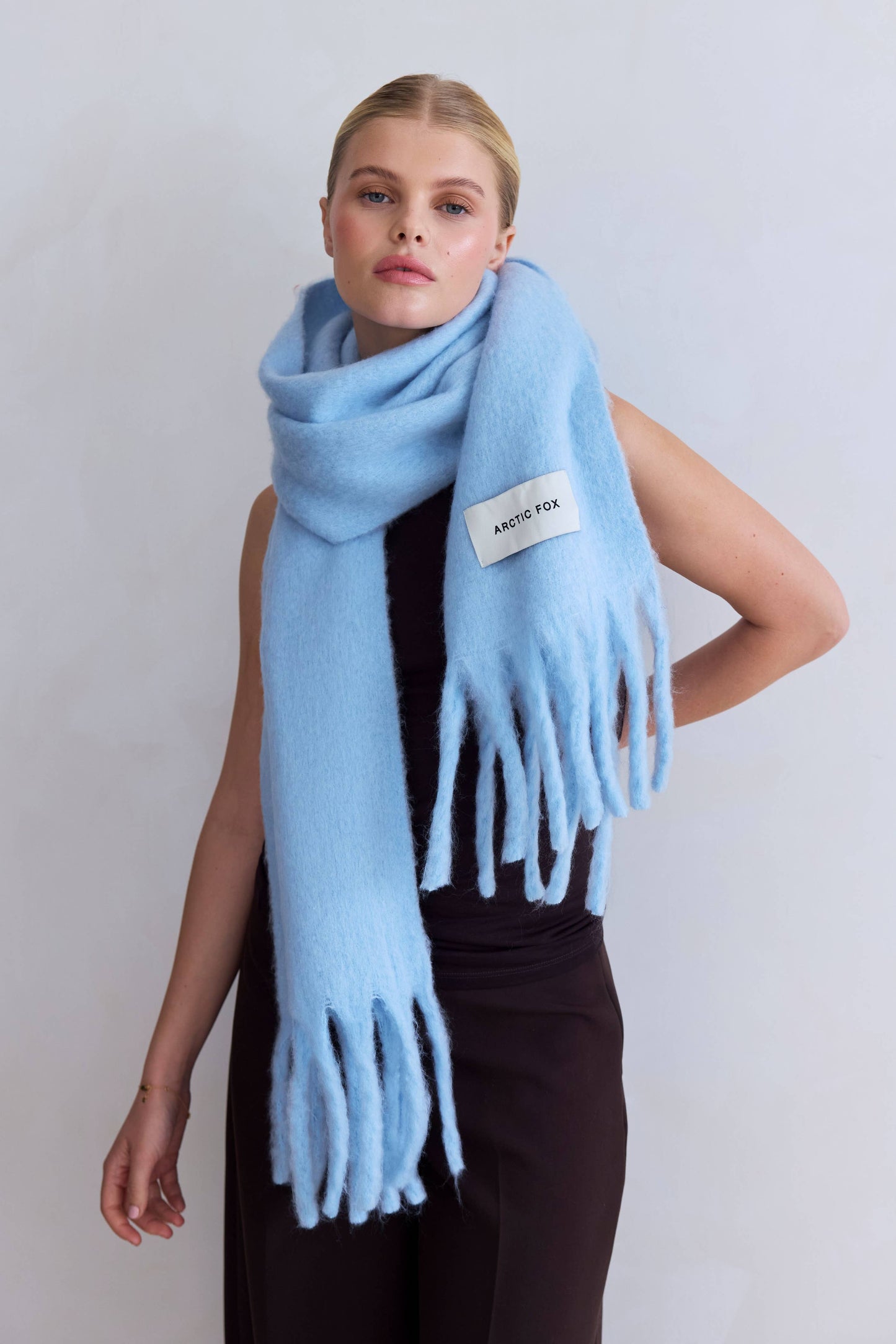 The Stockholm Scarf - 100% Recycled - Glacier Blue