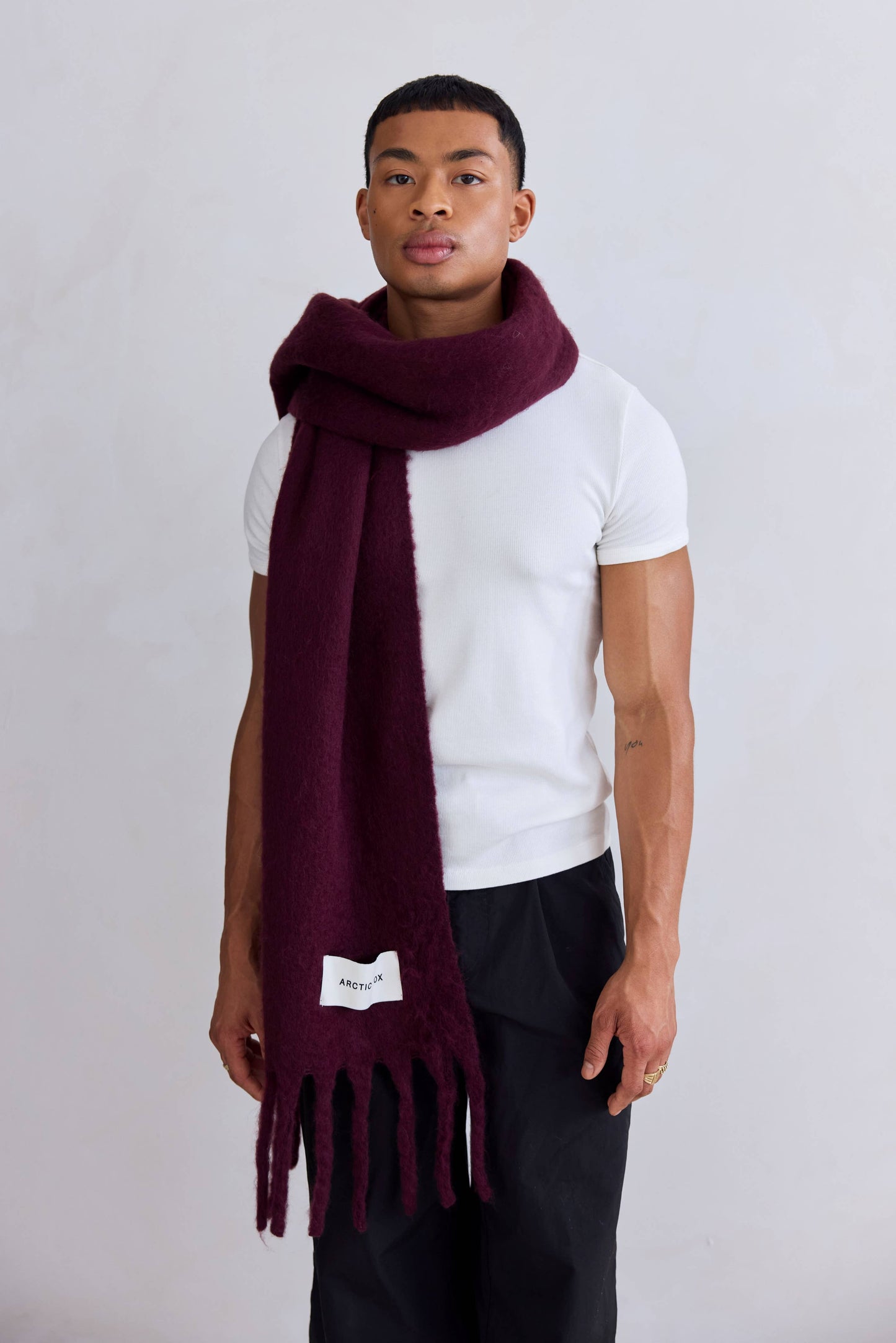 The Stockholm Scarf - 100% Recycled - Cherry Lacquer