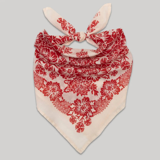 Cotton Blossom Scarf Bandana in Sand