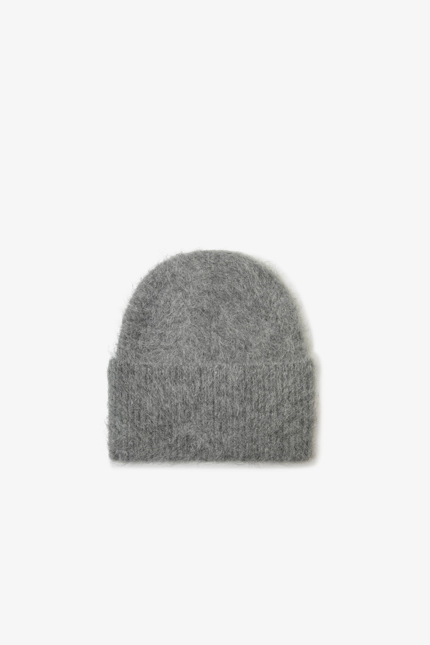 The Alpaca Beanie in Blizzard Grey