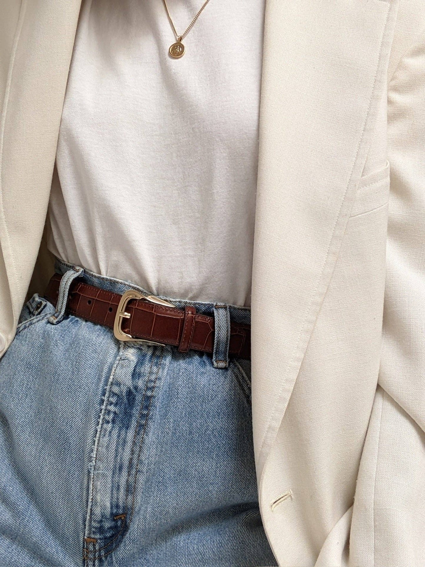 Mildred Belt by NA NIN in Brown