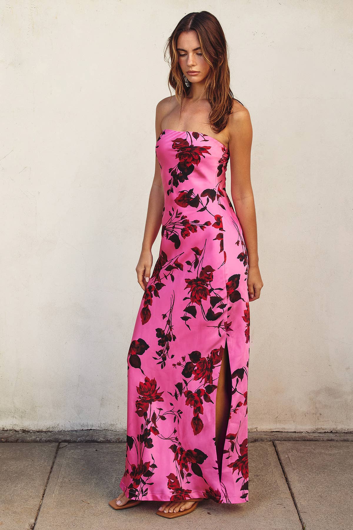 The Potential Heartache Strapless Maxi Dress