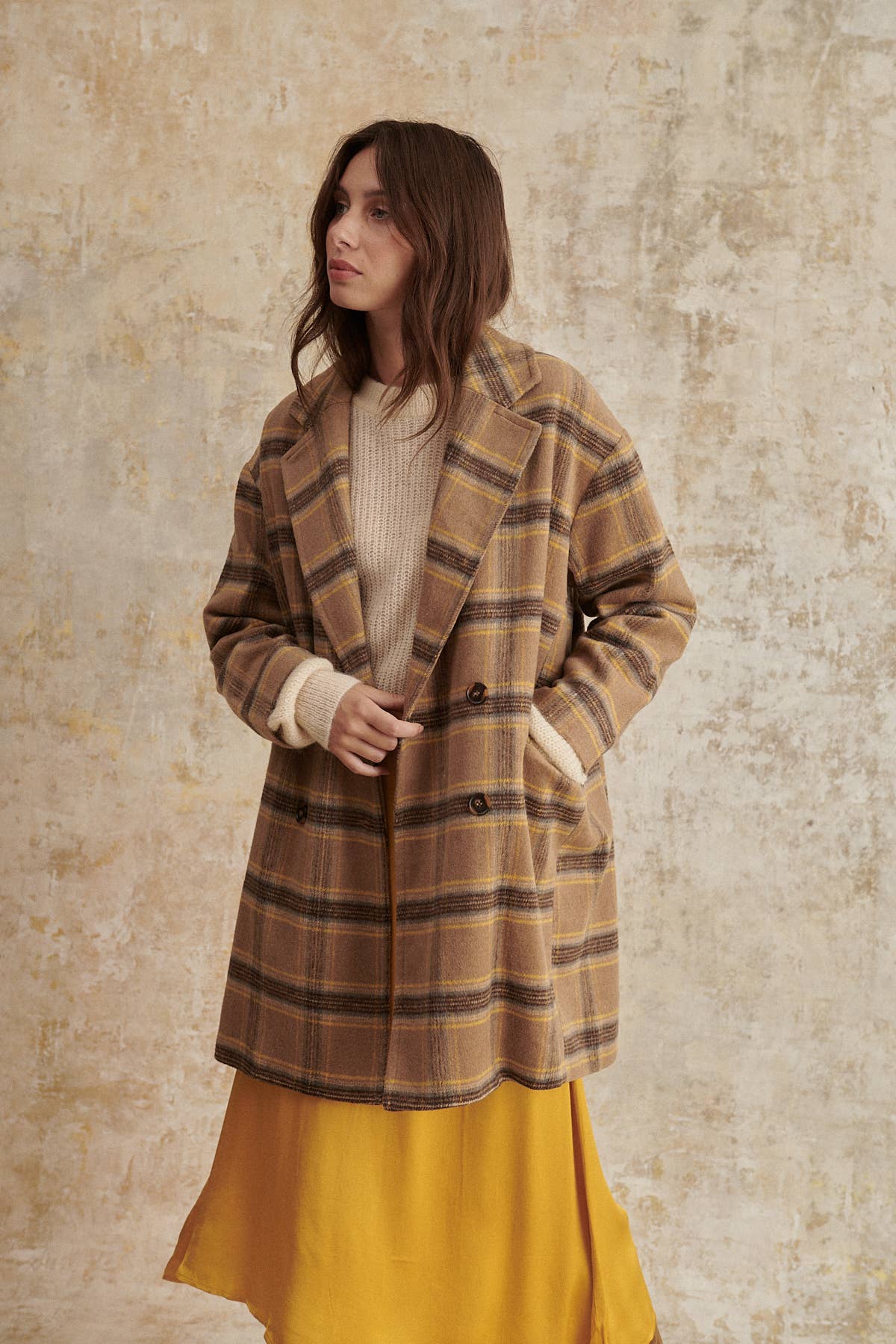 The Aubrey Oversized Plaid Coat