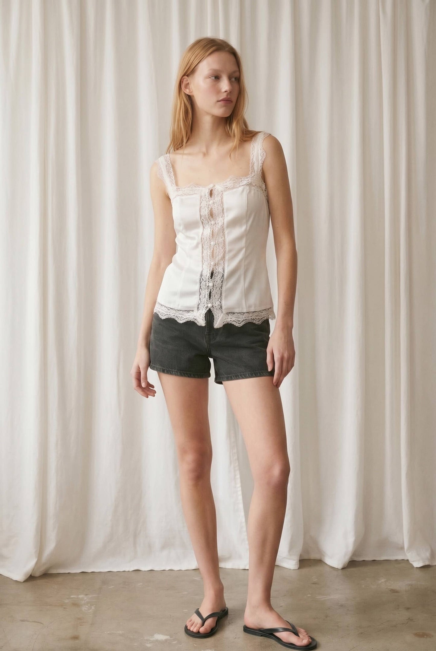 The Natalia Lace Trim Camisole