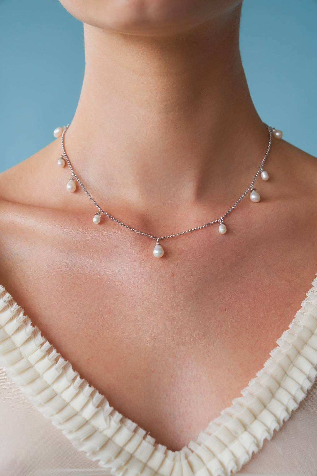 Amelie Necklace in Silver