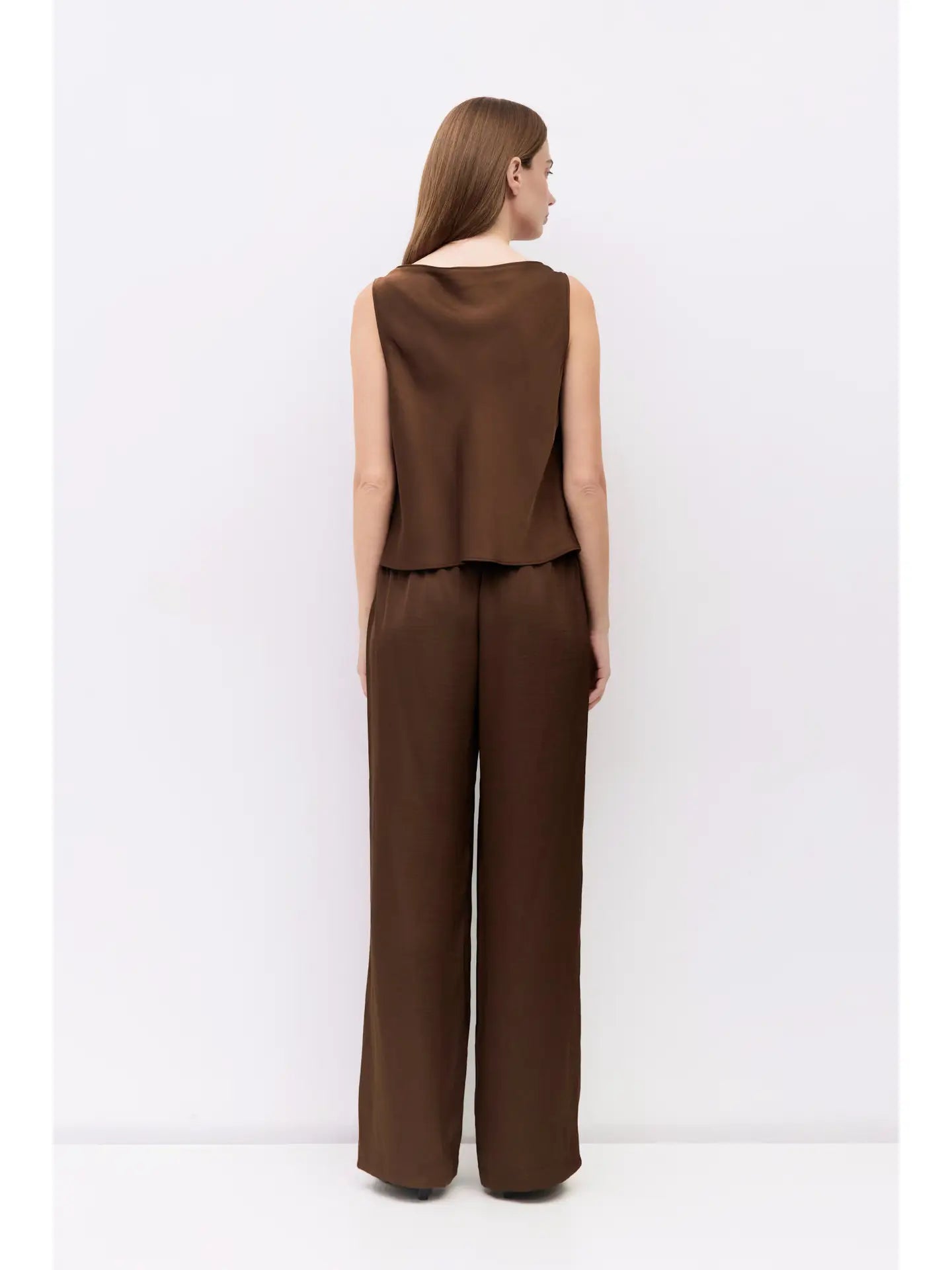 The Denver Wide Leg Satin Pants