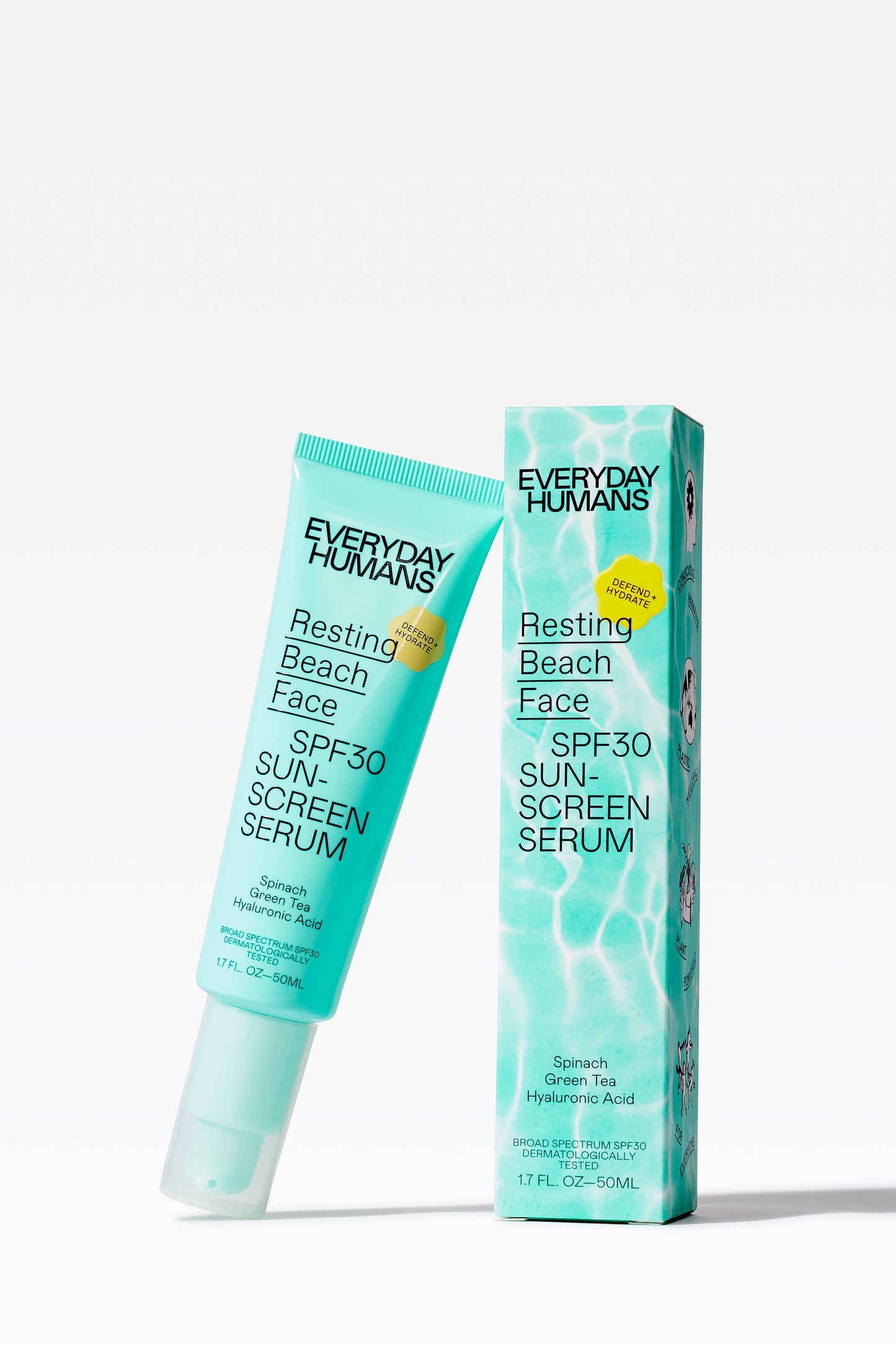 Resting Beach Face SPF30 Sunscreen Serum (Derm Tested)