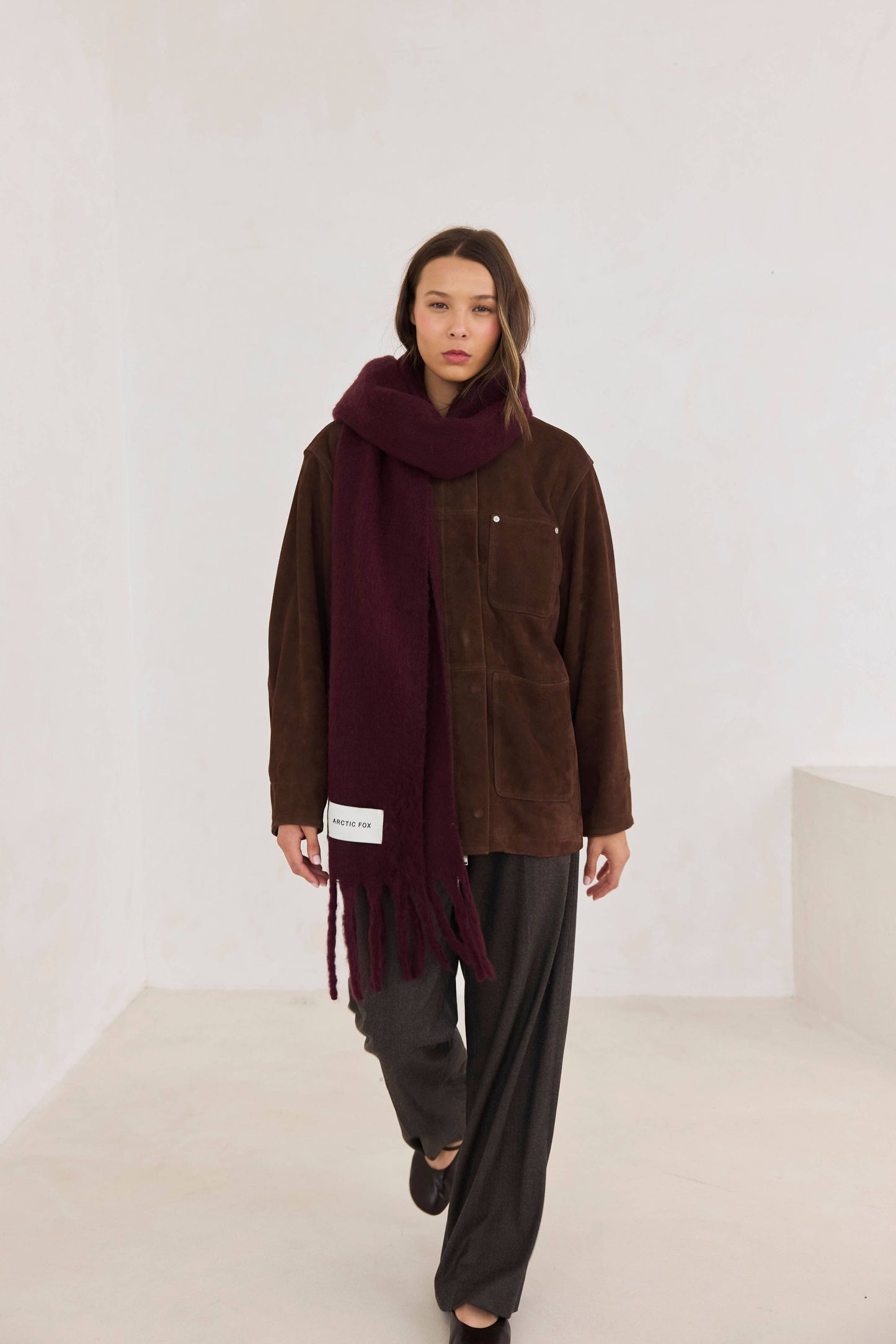 The Stockholm Scarf - 100% Recycled - Cherry Lacquer