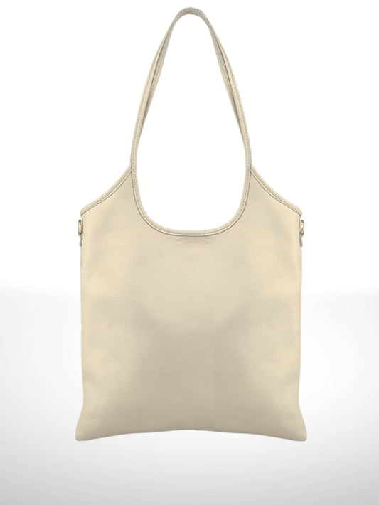 Daniela Cowhide Bag in Beige