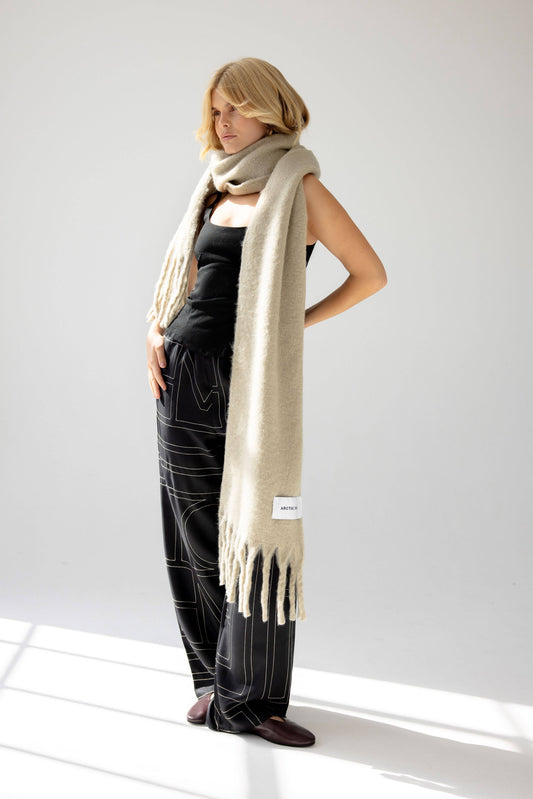 The Chloe Scarf in Arctic Grey