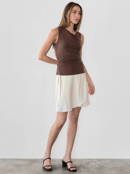 The Emilia Top in Mocha