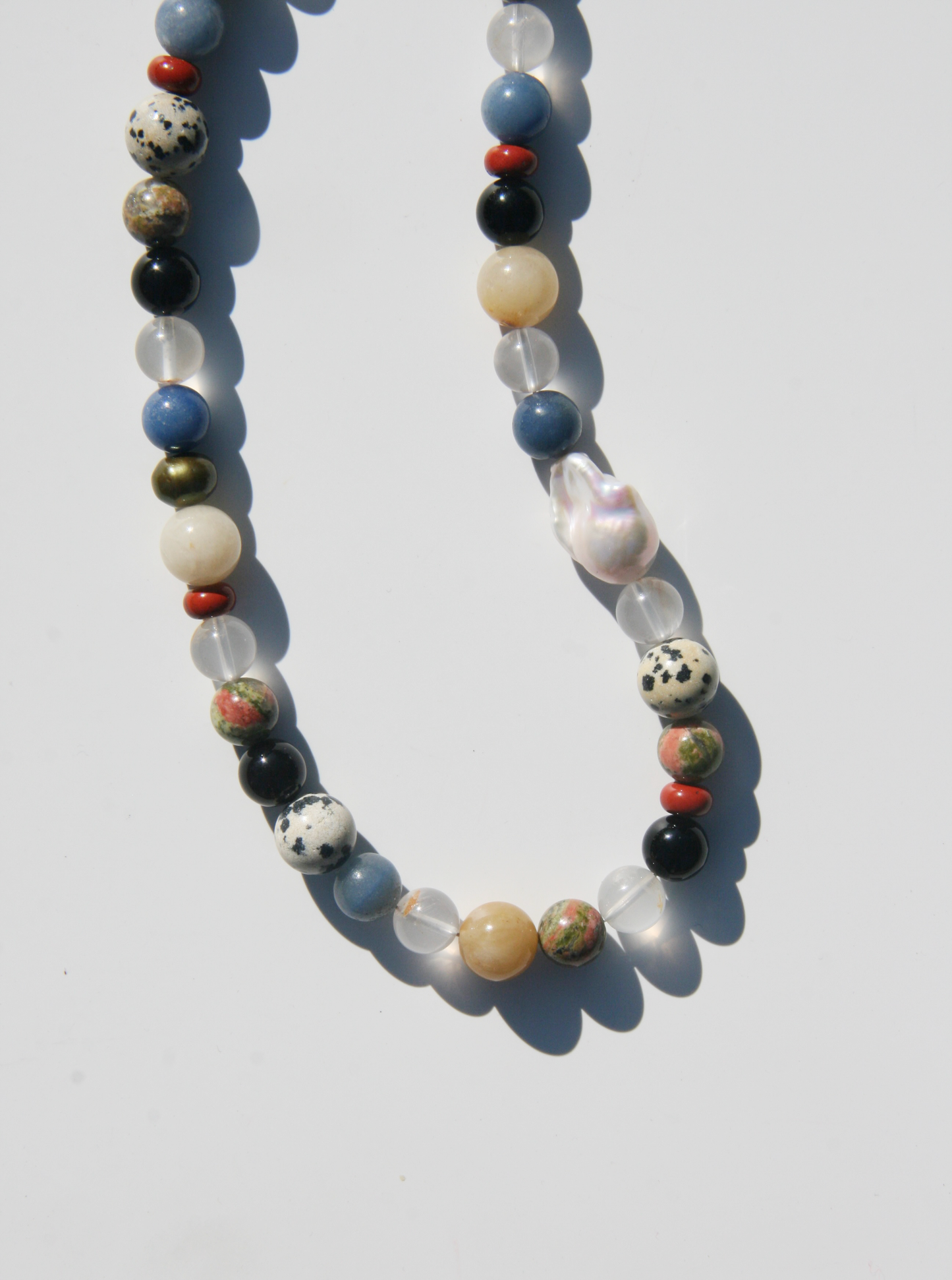 The Akira gemstone necklace 16"